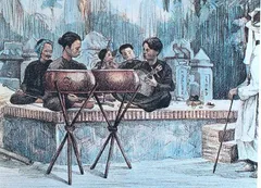 Tranh ký họa: Dàn nhạc